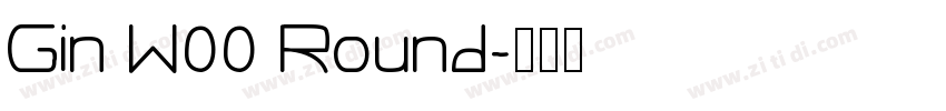 Gin W00 Round字体转换